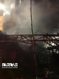 فیلمی از خسارت شدید وارد شده به درمانگاه سینا اطهری