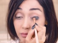 how to apply smokey eyeshadow |elnazgolrokh     آموزش آرایش چشم اسموکی