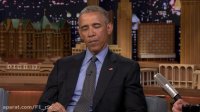 مصاحبه با باراک اوباما در برنامه جیمی فالون (2)