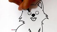 اموزش نقاشی برای کودکان - بچه گرگ