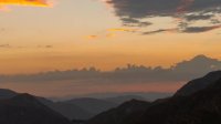 Time Lapse - Brilliant Sunset Behind the San Gabriel Mountains