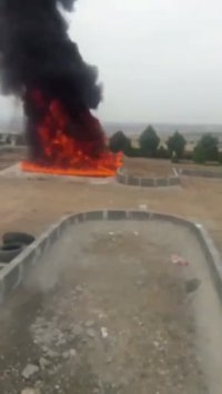 تست میدانی حریق بزرگ با اختراع حمید گروسی