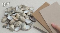 کاردستی ساده در منزل با مقوا و صدف