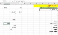 چگونه در اکسل فرمول نویسی کنیم