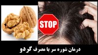 جلوگیری از ریزش مو با گردو