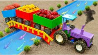 بازی ماشین تراکتور و کارهای مزرعه : ماشین بازی کودکانه