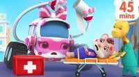 کارتون ماشینی بیبی باس : آمبولانس شجاع با چرخ های بزرگ