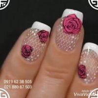 طراحی ناخن با شابلون