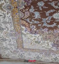 فرش ماشینی 1200 شانه کاشان زمینه بژ تراکم 3600 کد 3652