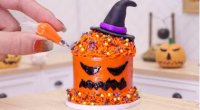 آشپزی مینیاتوری کیک هالووین