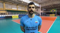 صحبت‌های امین اسماعیل نژاد قطر پاسور تیم ملی والیبال ایران پس از نخستین تمرین در برزیل
