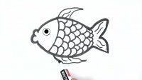 آموزش نقاشی به کودکان - نقاشی ماهی