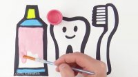 آموزش نقاشی برای بچه ها - مسواک و خمیر دندان