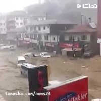 آخرین خبر - سیل وحشتناک، ده ها خودرو را در ترکیه با خود برد