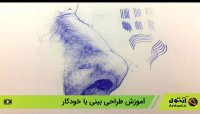 ویدیو آموزش طراحی بینی با خودکار