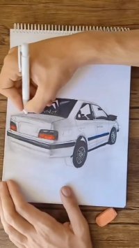 آموزش نقاشی پژو پارس شوتی elx زانتیا