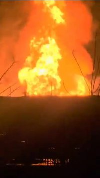 انفجار در بروجن - انفجار لوله گاز بروجن