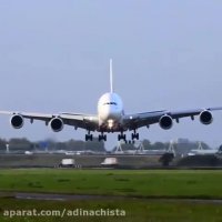 فرود سخت و مهارت خلبان ایرباس AIRBUS A380