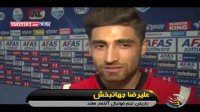مصاحبه با جهانبخش بعد از پیوستن به آلکمار