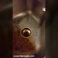 تمیز کردن سینک فقط با آب!!