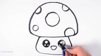 آموزش نقاشی بسیار زیبای قارچ / آموزش نقاشی کودکان / دانلود کلیپ نقاشی