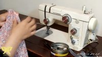 آموزش خیاطی به روش مولر - جلسه هجدهم دوخت با چرخ خیاطی ژانومه 802 (2)