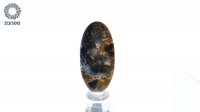 نگین پیترسایت تراش بیضی بسیار زیبا کد N78
