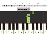 نت کیبورد گل عشق از رضا بهرام