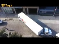 مهارت فوق العاده راننده در پارک تریلی