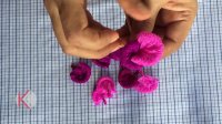 DIY; How To Make Rose Flower With Paper | کار دستی  ساخت گل گلاب با کاغذ