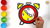 آموزش نقاشی به کودکان - ساعت