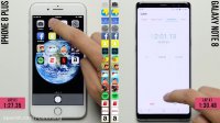 مقایسه سرعت iPhone 8 Plus با Galaxy Note8 توسط PhoneBuf