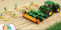 ماشین بازی اسباب بازی کودکانه - ماشین تراکتور و کاشت محصولات مزرعه
