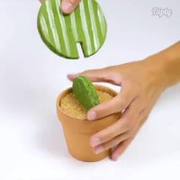 ساخت زیر لیوانی کاکتوسی