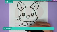 نحوه نقاشی کردن خرگوش جذاب با هویج