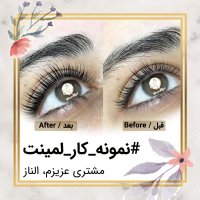 نمونه کار لمینت مژه