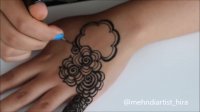 آموزش طراحی حنا روی دست قسمت 25