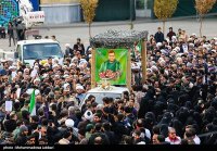 تشییع پیکر طلبه بسیجی شهید حسن مختارزاده