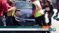 مردی با خودرو به تظاهرات کنندگان در آمریکا حمله ور شد