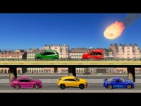 سقوط شهاب سنگ روی پل و تصادف ماشینها - کارتون ماشینها ماشین بازی کودکانه