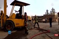 آتش سوزی انبار کالا در محله مشیریه خیابان صالحی غربی - در شهر