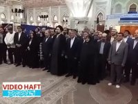 ملاقات شهردار و اعضای شورای شهر تهران با سید حسن خمینی