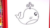 نقاشی نهنگ کودکانه