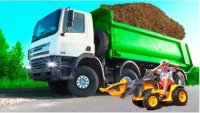 ماشین بازی کودکانه جدید با الکس :: تراکتور و کامیون بزرگ واقعی