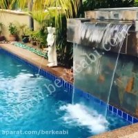 آبنمای پرده ای هوشمند | پرده آب | برکه آبی | www.berkeabi.com | آبنما