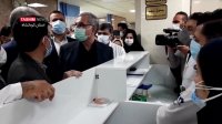 بازدید وزیر بهداشت از بیمارستان کرونا و مراکز واکسیناسیون در کرمانشاه