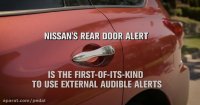 سیستم هشدار نیسان برای صندلی عقب