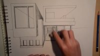 ARCHITECTURE | DESIGN #2: DRAWING A MODERN HOUSE (1 POINT PERSPECTIVE)