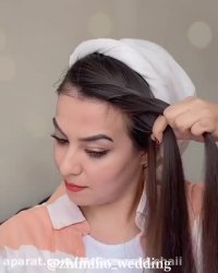 آموزش بافت چتری مو_خیلی خوشگل وساده