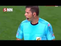 خطای داور روی بازیکن فوتبال!